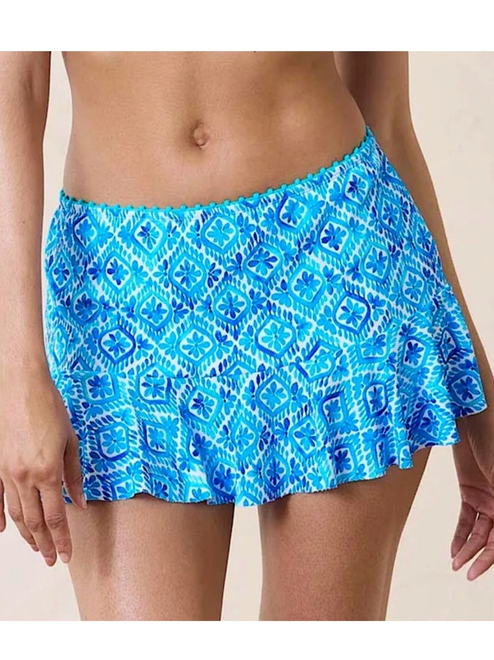 Tommy Bahama Island Cays Shell Flounce Skirted Bikini Bottoms